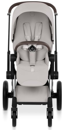 Коляска 2в1 CYBEX Priam Style Chrome Brown + спальный блок (City Grey)