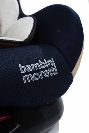 Bambini Moretti Детское автомобильное кресло BM-303 / группа 0+/I, Lux, цвет / темно - синий-бежевый