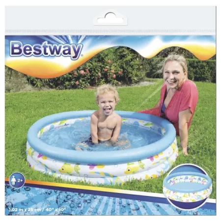 Bestway Надувной бассейн Океан 51008 / цвет голубой, белый