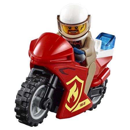 Lego city fire конструктор пожар в бургер-кафе / разноцветный