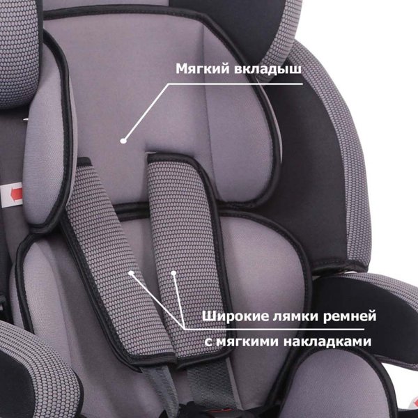 Siger Автокресло Стар Isofix, 9-36 кг / цвет Серый