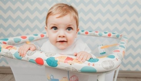 Polini kids Манеж Disney baby Медвежонок Винни "Чудесный день" / цвет желтый