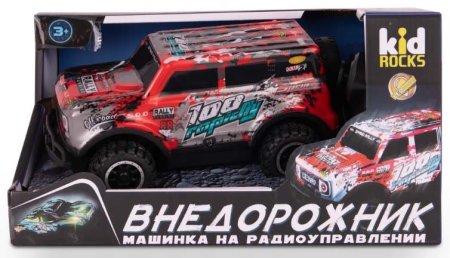 Kid Rocks Машинка радиоуправляемая Внедорожник / цвет красный