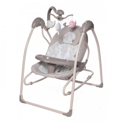 Babycare Электрокачели IcanFly 2 в 1 с адаптером/ цвет серый