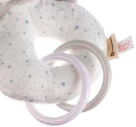 Крошка Я Погремушка на кольце «Серый мишка»