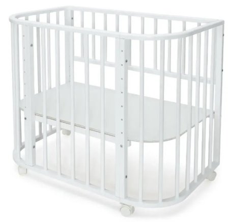 Ивашка Кровать приставная "NewBorn" / цвет белый