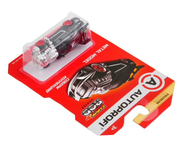 Машинка коллекционная 1:64, Серия HOT ROD CARS, B/ROD-002, оранжевый/белый, 1/24/48