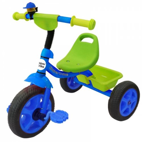 Super trike Детский трёхколёсный велосипед, цвет / синий-зеленый