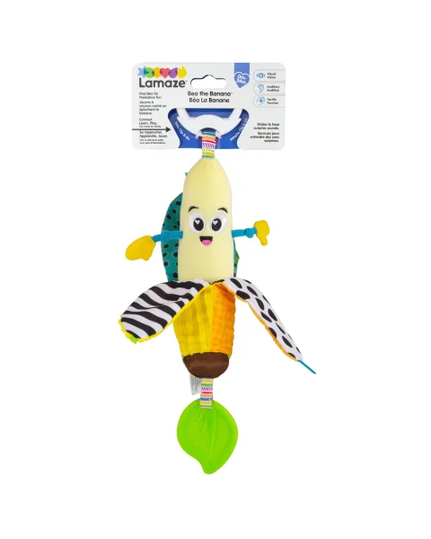 Ламаз Игрушка с подвесом развивающая для малышей Банан Lamaze