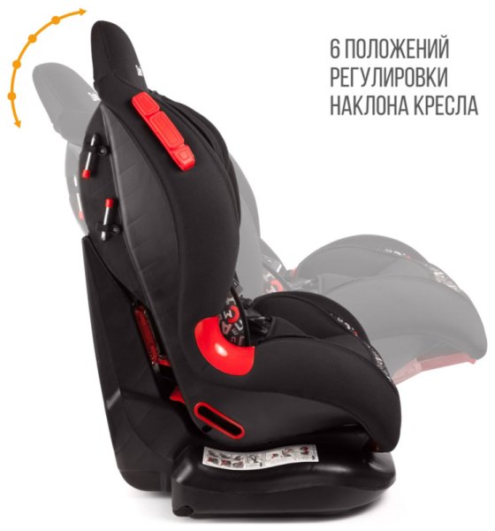 Zlatek Автокресло Compass lux (9-25 кг) / цвет символ (черный+принт)