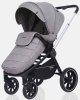 MowBaby Коляска 3 в 1 Zoom PU / цвет Silver Beige (бежево-серый, рама серебро)