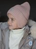 (м)1022Шапка зимн.с утепл.на завязках (р. 42, цв. пудра)