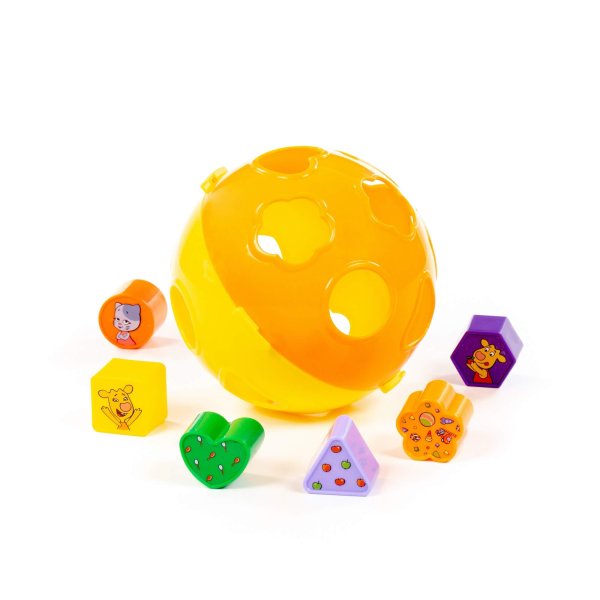 Полесье Игрушка развивающая "Оранжевая корова" "Шар" (в коробке)