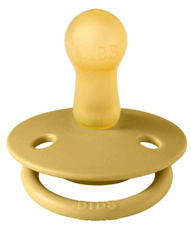 Bibs Пустышка De Lux Latex, 0+ месяцев / цвет Mustard (горчичный)