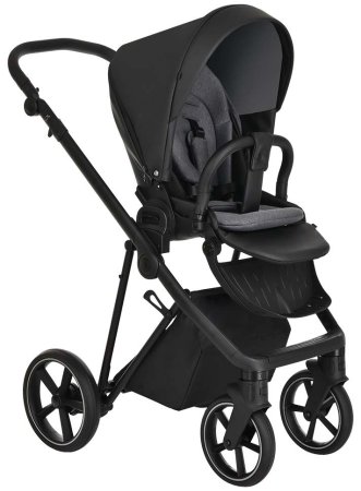 Roan Коляска 2 в 1 Sol Eco / цвет Black (черная кожа)