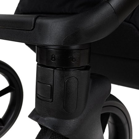 ROAN Коляска 2 в1 Esso короб + прогулка leather/Camel/Black/руч.Тем.коричневый(2 места) 