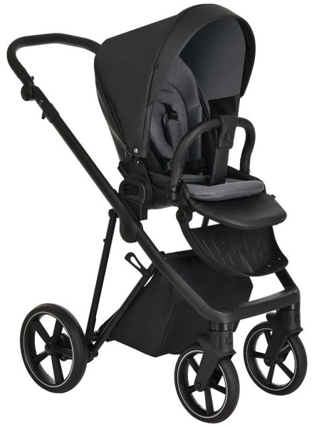Roan Коляска 2 в 1 Sol Eco / цвет Black (черная кожа)