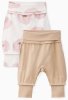 Happy Baby Набор ползунков, 2 штуки beige&flowers / рост 68 см / с 3 месяцев