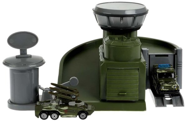 Технопарк Игровой набор «УАЗ. Автопарковка. Военная база»