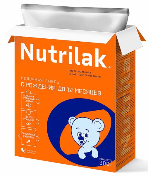 Nutrilak Смесь молочная 0 - 12 месяцев, 300 г