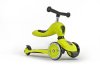 Трехколесный самокат с сиденьем Scoot&Ride HighwayKick (2в 1) зеленый
