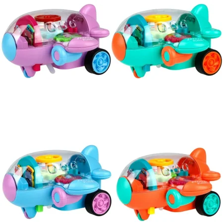 1Toy Интерактивная игрушка Движок Самолет прозрачный со световыми и звуковыми эффектами / цвет в ассортименте