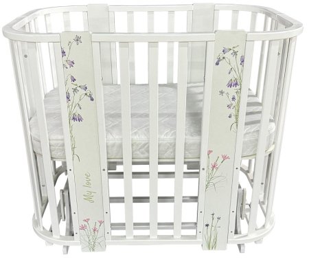 Bambini Moretti Кроватка-трансформер Ariel 5 в 1 Цветы