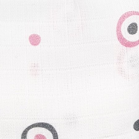 Adam Stork Пеленка детская муслиновая / расцветка Bear Pink Circles