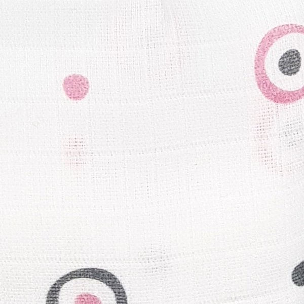 Adam Stork Пеленка детская муслиновая / расцветка Bear Pink Circles