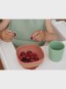 BEABA Набор посуды TERRACOTTA COFFRET REPAS SILIC TERRACOTTA: 2 тарелки, стакан, ложка, силикон