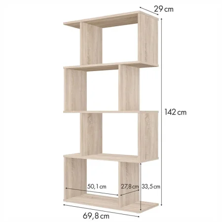 Polini Home Стеллаж фигурный Smart, 4 секции / цвет дуб