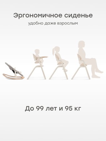 91040, Стул для кормления CHARLEY  (dark wood)