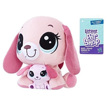 Hasbro Littlest Pet Shop Игрушка мягконабивная "Пет и его малыш"