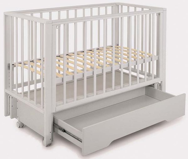 Rant Кроватка Bergen Plus, универсальный маятник / цвет Cloud White (белый)