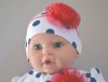 Baby Boom Шапочка "Синий горох", хлопок / обхват головы 38 см / 0-3 месяца