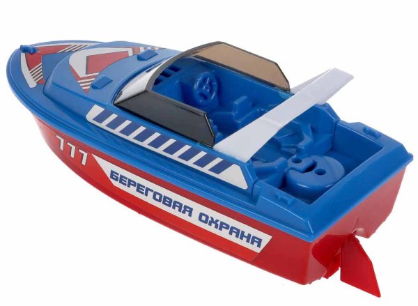 Технодрайв Игрушка «Катер. Береговая охрана» / цвет синий-красный