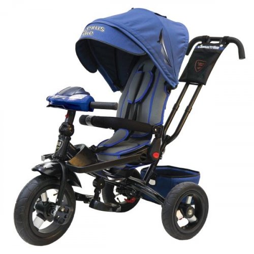 Lexus Trike Велосипед детский трехколесный  ltsport, надувные колеса, цвет синий