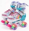 Amarobaby Ролики Disco со светящимися колесами, размер 34-37 / цвет розовый