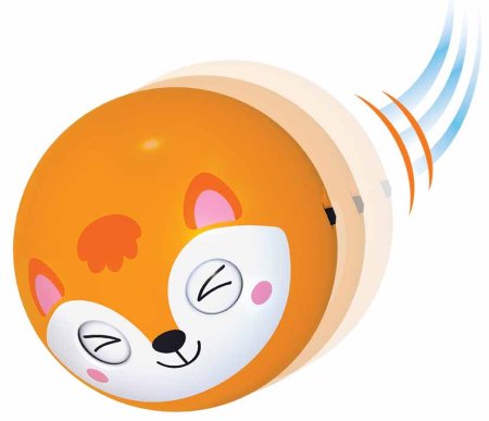 Азбукварик Музыкальный мячик-сюрприз "Лисичка"