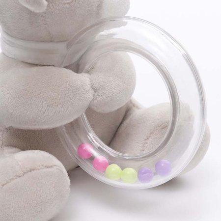 Крошка Я Погремушка мягкая «Серый мишка»