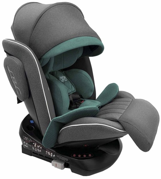 Sweet Baby Автокресло Fortuna 360 SPS Isofix (0-36 кг) / цвет Grey-Turquoise (серый-бирюзовый)