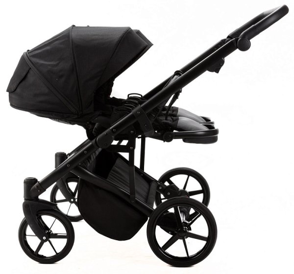 Adamex Коляска для двойни 2 в 1 Leo Duo / цвет черный
