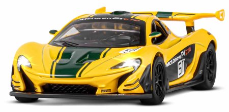Автопанорама Машинка металлическая Mclaren P1 GTR / цвет желтый