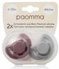Paomma Набор силиконовых пустышек в контейнере, 6 - 18 месяцев / цвет серый, коричневый