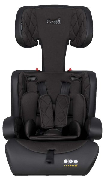 Farfello Автокресло Costa-003 YB702A (9-36 кг) / цвет Black-black PU (черный-черная кожа)