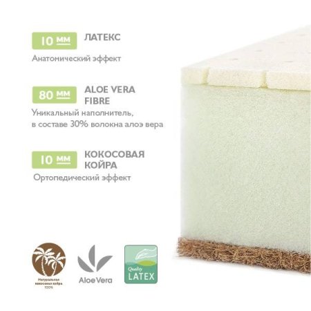 Круглый матрас детский "Aloe vera Ring"