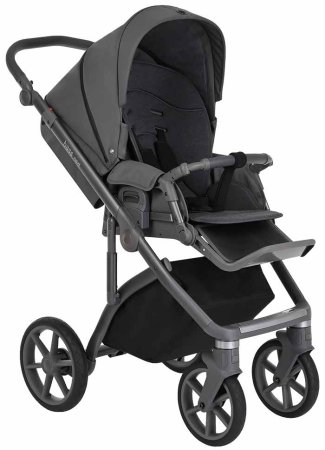 Roan Коляска 2 в 1 Bass Next / цвет Steel Grey-Grey (серый, серая ручка)