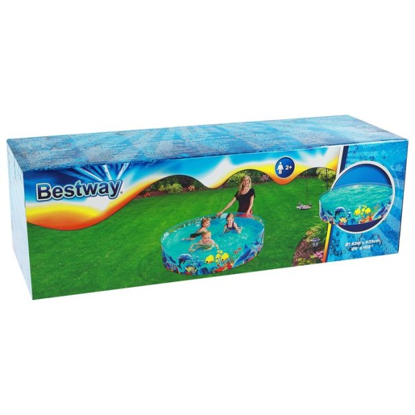 Bestway Бассейн Одиссея с жестким бортом 55030 / цвет прозрачный