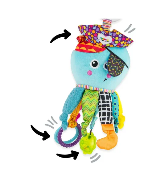 Ламаз Игрушка с подвесом развивающая для малышей Капитан кальмар Lamaze