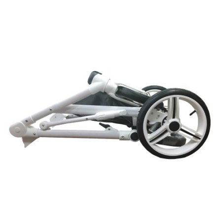 Bebetto детская коляска MAGNUM  2 в 1 цвет черный, шасси  белый/BIA (202)